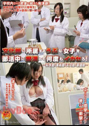 Mosaic NHDTA-659 We Molest a Naive Girl During Her Culture Club and Make Her Cum Over and Over! Same in the Science Club, Art Club, Astronomy Club, and Newspaper Club