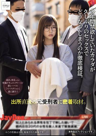 NSODN-002 We Interviewed A Former Inmate Shortly After His Release From Prison. We Thoroughly Investigated What Happens To His Body After Three Years Of Abstinence.